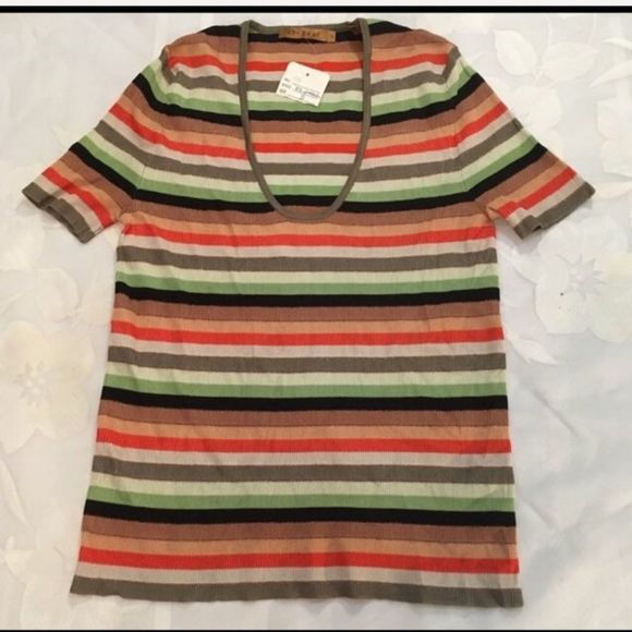 Essendi Multi-Color Silk Blend Top - Picture 5 of 5